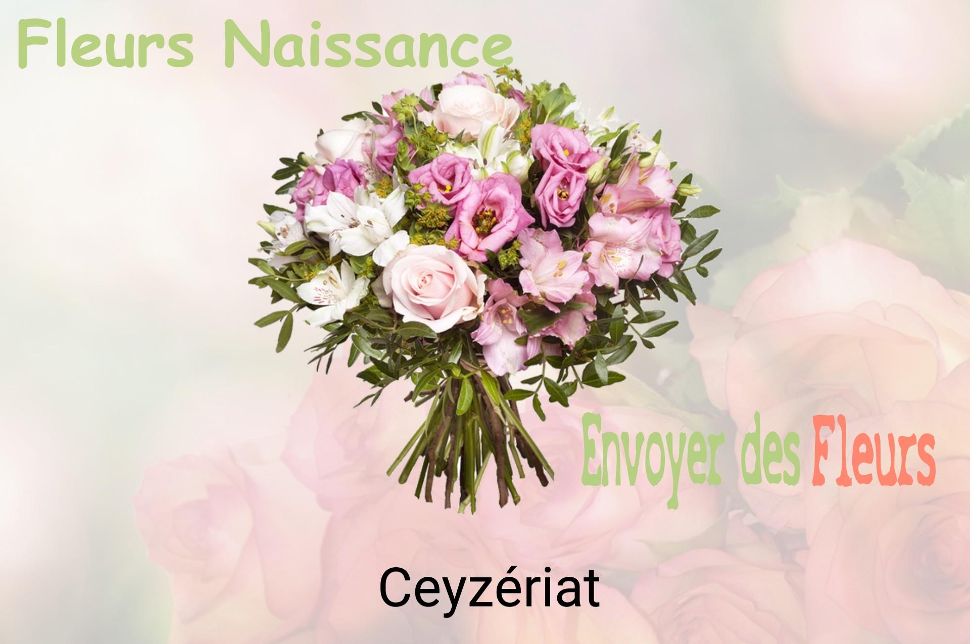 Bouquet de fleurs de naissance livré à Ceyzériat